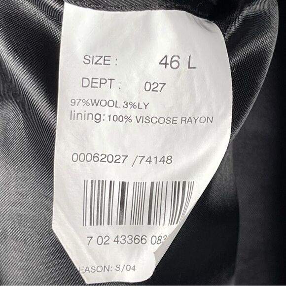 Brooks Brothers 346 Stretch Pinstripe grey Wool Sport Coat Blazer Mens Size 46L - Picture 5 of 9